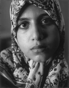 photo of woman in headscarf